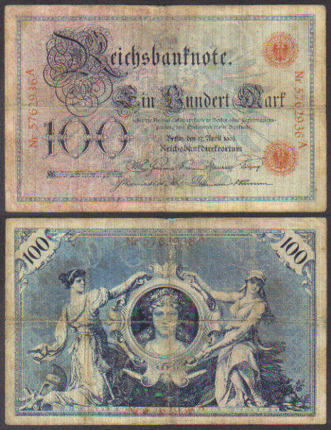 1903 Germany 100 Mark L000092